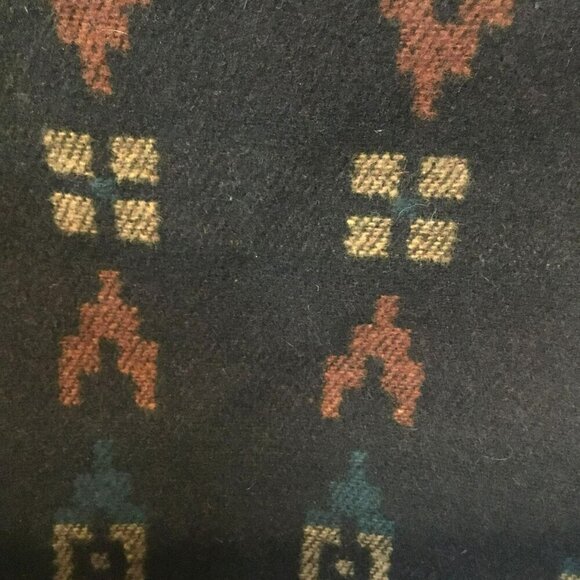 Mixed Blues Women's Western Style Short Collared Wool Blend Blazer Size Medium - Picture 10 of 13